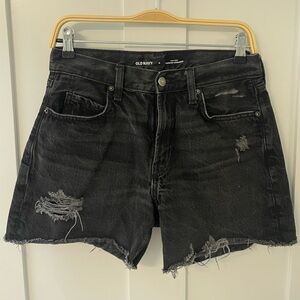 Old Navy Women's Dark Distressed Jean Shorts